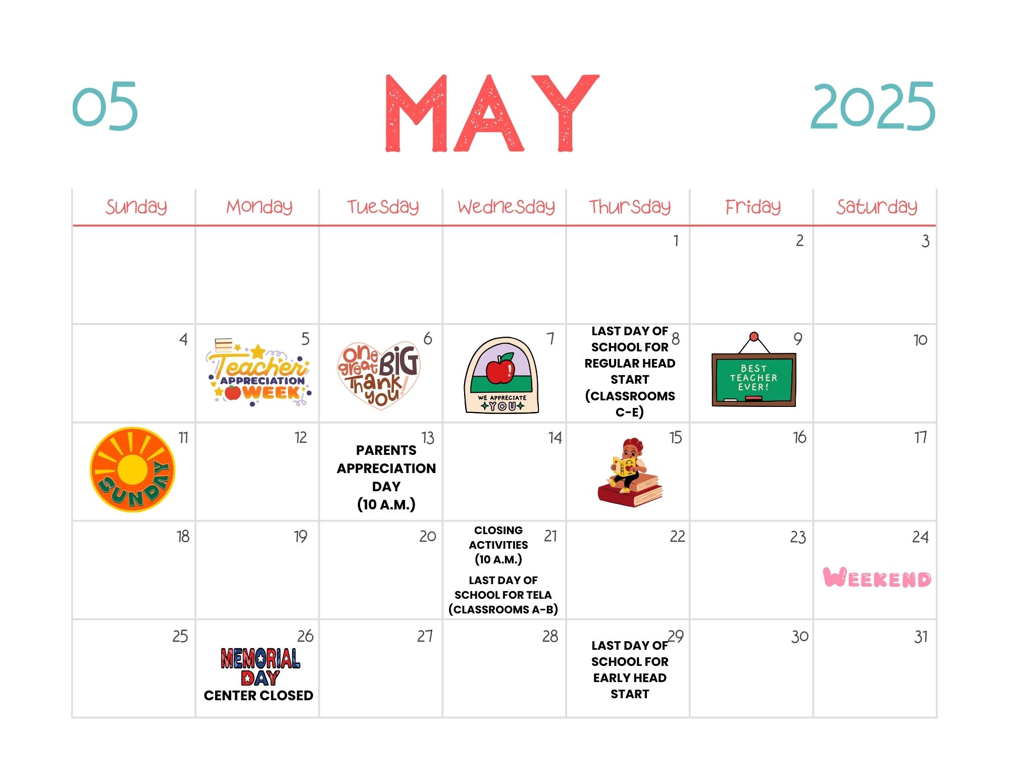 May 2025 Calendar May 2025 Calendar