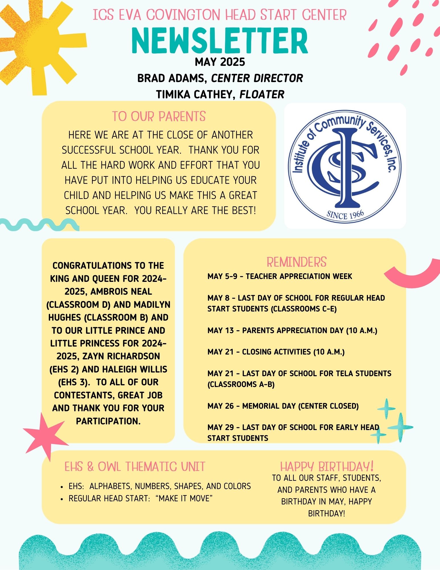 May 2025 Newsletter May 2025 Newsletter