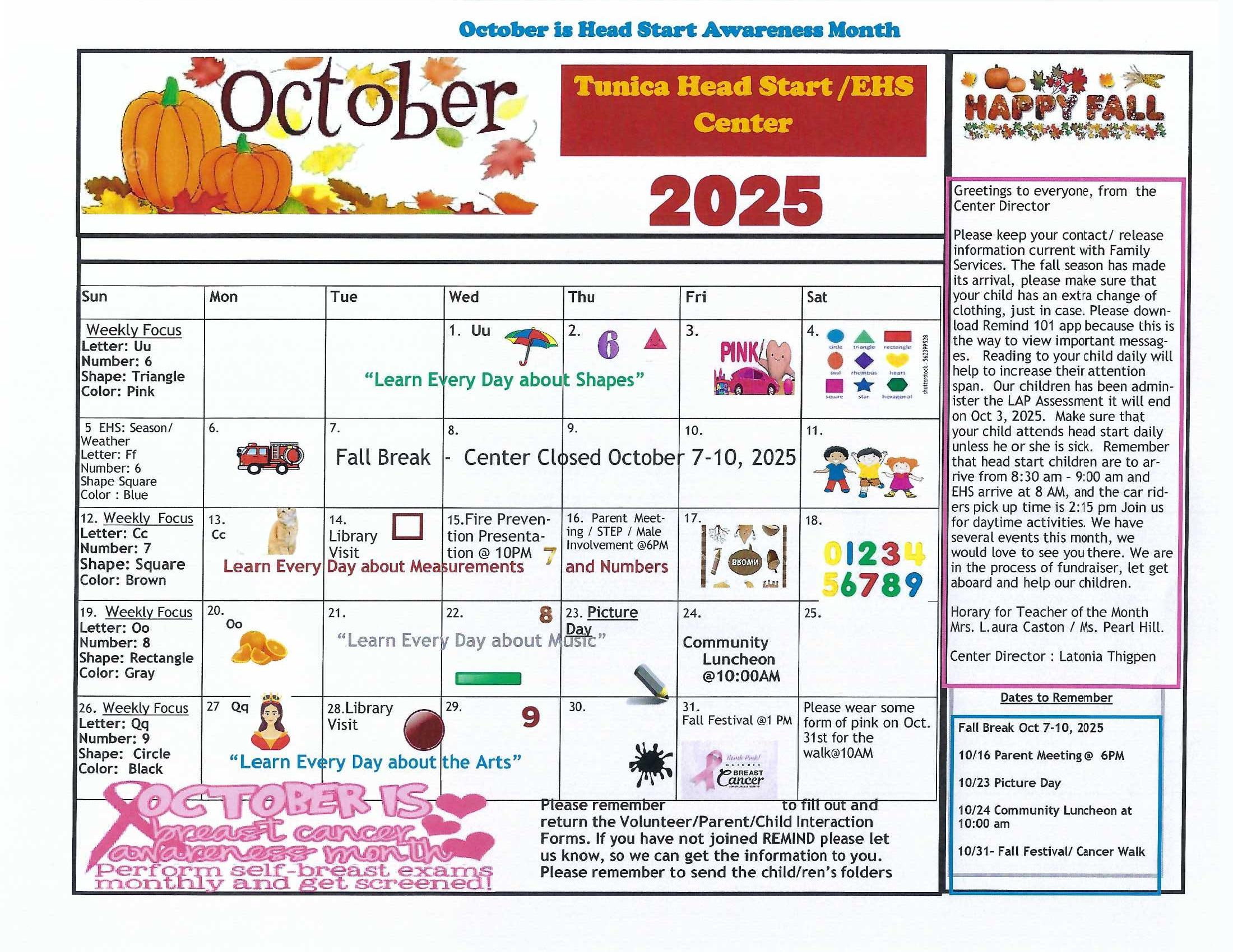 October Newsletter 25